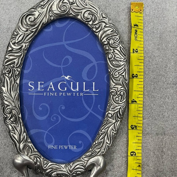 VTG Seagulls Premium Pewter Oval Photo Frame 2001 - Picture 3 of 5